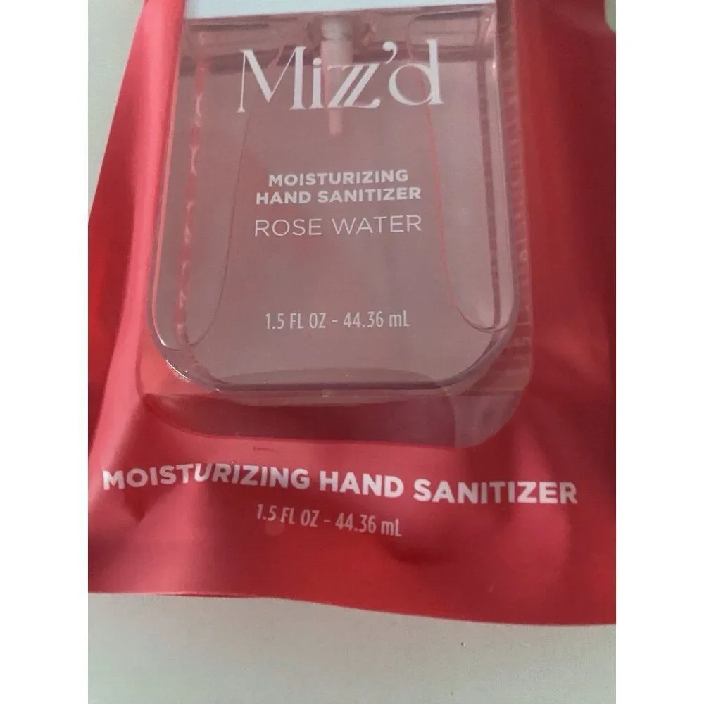 Mizzz’d‎ Scented Hand Sanitizer Spray 1.5 Fl Oz Rose Water Moisturizing NEW